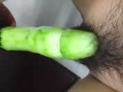 Indoesian mädchen Masturbation Use Cucumber