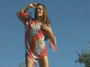 Sexy Mädchen in den Bergen